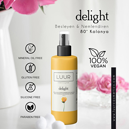 Delight Çiçeksi 80 Derece Pet Şişe 75 ml Kolonya