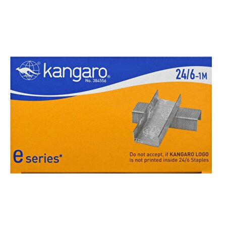 Kangaro 24/6 Zımba Teli 1000 li 20 Kutu(20000 Adet)