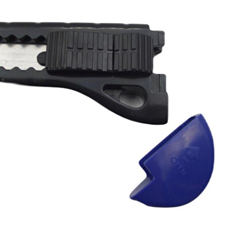 Miles Geniş Maket Bıçağı 18 mm Plastik Gövde Mavi Manuel Kilit PN1801
