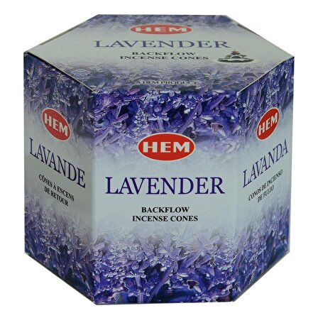 Hem Lavender Lavanta Kokulu 40 Konik Tütsü Backflow Incense Cones