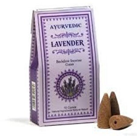 Ayurvedic Konik ( Geri Akış ) Tütsü Lavender Aromalı ( 10 Adet )