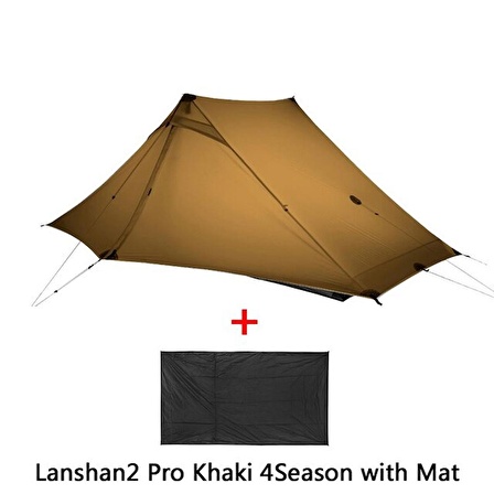 LanShan 2 pro 2 kişlik 4 sezon ULTRALİGHT 915GR Kamp Çadırı + Çadır Altı Koruyucu