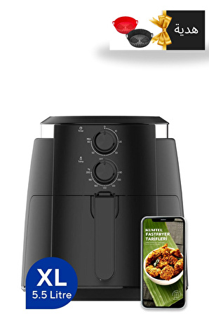 , Fastfryer XL ( Yağsız Fritöz Airfryer ) HAF-01, Pişirme Kabı Hediyeli