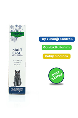 Sernely Anti-hairball Malt Paste 100gr ( Tüy Yumağı Önleyici Kedi Malt Macunu )