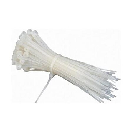 KSN Kablo Bağı Plastik Kelepçe Beyaz 9x1220mm  -  100 Adet 
