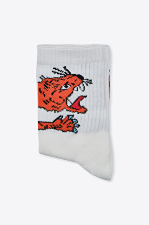 Kaplan Desenli Soket Çorap