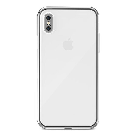 FitCase iPhone X / XS Kılıf Kamera Korumalı Silikon Şeffaf Arka Kapak