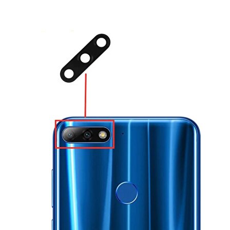 Huawei Y7 2018 Kamera Lensi Kamera Camı