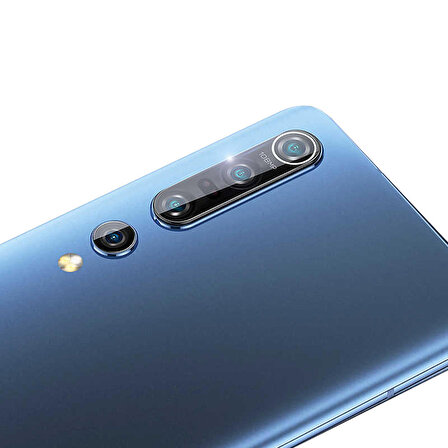 Xiaomi Mi 10 Kamera Lens Koruyucu Nano Cam Şeffaf Tam Kaplama