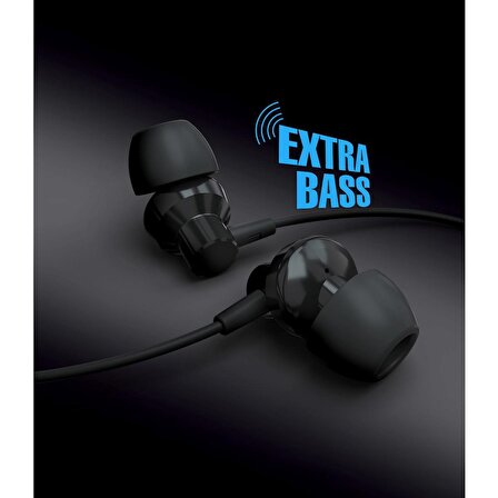 Syrox K15 Stereo Sound Extra Bass Kablolu Kulak Içi Kulaklık 3.5mm Siyah