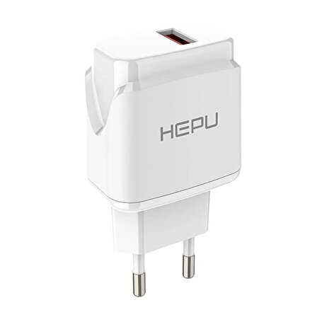 HEPU HP617T 2.1A Seyahat Şarj Aleti USB-Type-C Kablo Set