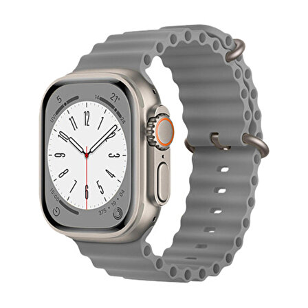 FitCase Apple Watch 42/44/45/49 mm Uyumlu Ocean Silikon Kordon