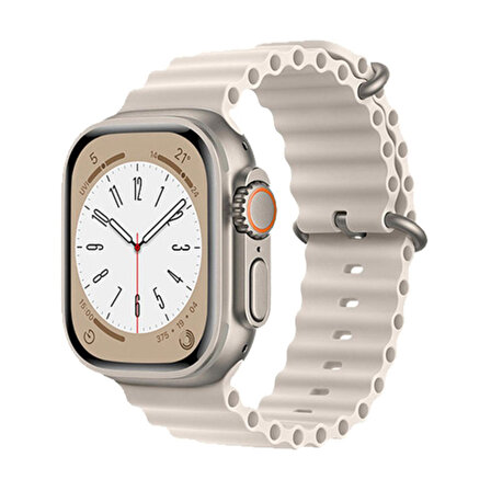 FitCase Apple Watch 42/44/45/49 mm Uyumlu Ocean Silikon Kordon