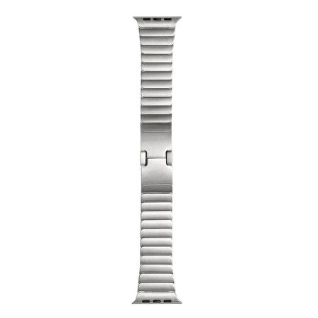 Apple Watch 42 44 45 49 mm Uyumlu Joint Luxury Klipsli Çelik Kordon
