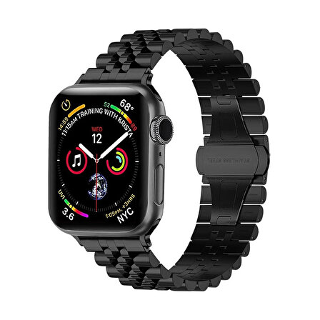 Apple Watch 38 40 41 mm Uyumlu RLX Metal Kordon