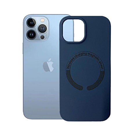 iPhone 13 Pro Max Kılıf Magsafe Özellikli Lansman Silikon Kapak