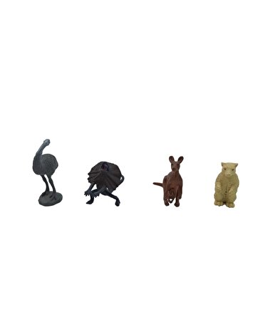 Orman Yaban Hayvanları Seti 12'li Mini Boy Oyuncak Vahşi Doğa Hayvanları