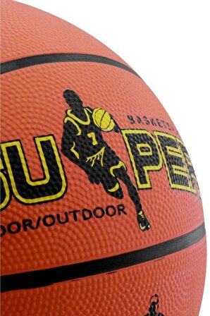 Turuncu Basketbol Topu Iç Dış Mekan - Pompa Hediyeli 6 Numara