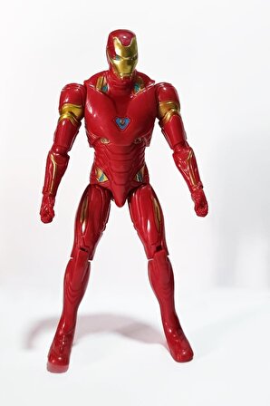 18 cm Eklemli Işıklı İronMan Figür - Avengirs Demir Adam Figür - Iron Man Karakter