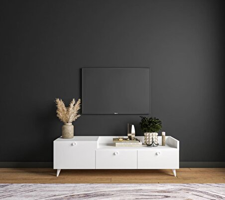 Conceptiva Easy TV Sehpası 140 Cm 3 Kapaklı Tv Ünitesi