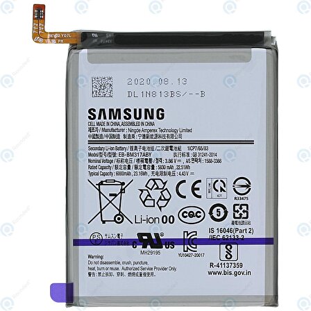 Samsung Galaxy M31 Pil Batarya SM-M317 EB-BM317ABY 5830 mAh