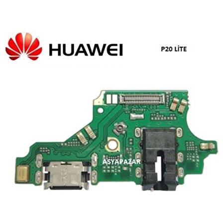 Huawei P20 Lite Şarj Soket Mikrofon Kulaklık Bordu