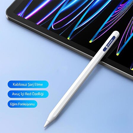 Coofbe Şarj Göstergeli Avuç İçi Reddetme iPad Stylus Kalem iPad Tablet Dokunmatik Kalem Kapasitif Kalem