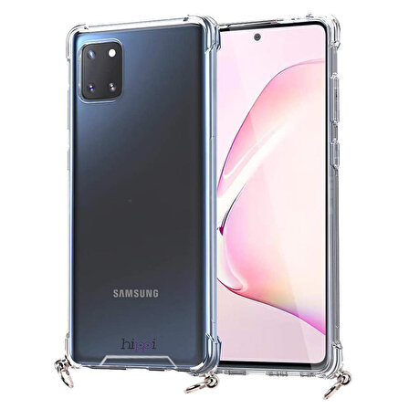 Hippi Samsung Galaxy Note 10 Lite Uyumlu Şeffaf Telefon Kılıfı
