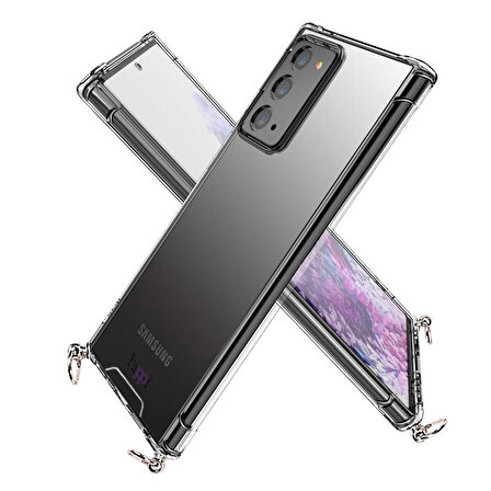 Hippi Samsung Galaxy Note 20 Uyumlu Şeffaf Kılıf