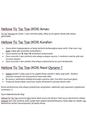 Çocuklar İçin Eğitici Oyuncak Mini XOX Oyunu Tic Tac Toe Oyunu