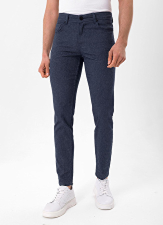 Süvari Normal Bel Normal Paça Slim Fit Lacivert Erkek Pantolon PN2020500543