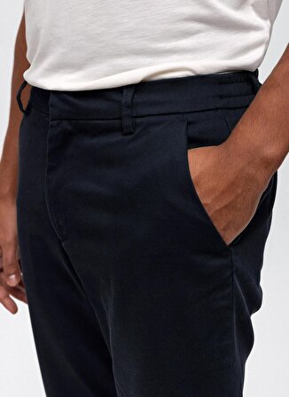 Back and Bond Normal Bel Normal Paça Slim Fit Koyu Lacivert Erkek Pantolon B32S30016