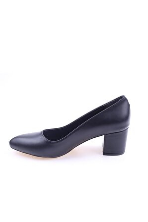 Ceylan 115 Kadın Günlük 6 cm Topuklu Cilt Ayakkabı