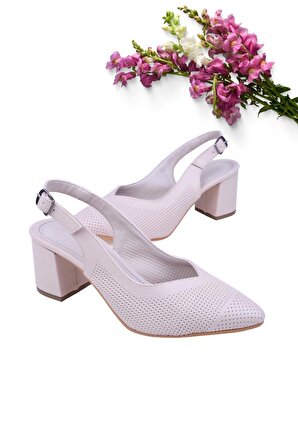 Feles 01-311 Kadın 6,5 Cm Topuk Sandalet Ayakkabı