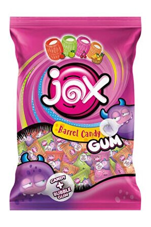 JOX GUM; Meyve Aromalı Sakız Dolgulu Bonbon Şekerleme (5 gr x 200 adet)