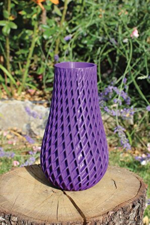 Dekoratif Vazo – 3D Doğa Dostu Biyoplastik Vazo – Çok Amaçlı Modern Vazo/Saksı Model MO1