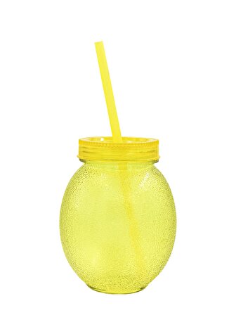 Limon Pipetli Bardak Meşrubat Bardağı 650 Ml Ak717