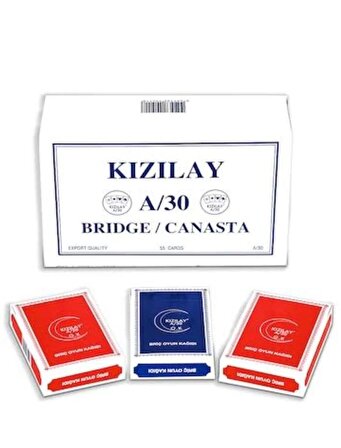 Kızılay A/30 Bridge Poker Oyun Kağıdı 2x12 Deste