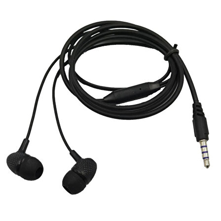 M5000 Kablolu Müzik Dinleme & Telefon Görüşmesi Yapılabilen 1,2 Metre Uzun Kulak İçi Kulaklık/Siyah