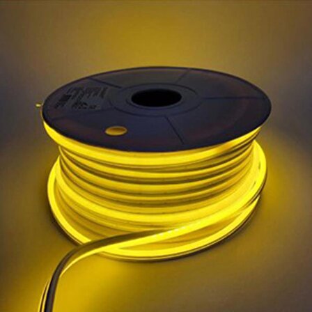 Neon Led Altın Sarısı Renk 5 Metre -12 Volt Uyumlu