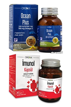 Ocean Plus Omega3 1200mg 50 Kapsül Ve Imunol 40 Kapsül