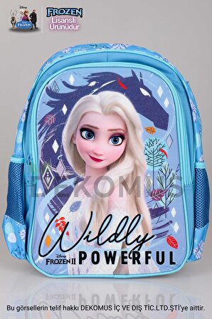 COOL GIRL ÖZEL KOLEKSİYON LİSANSLI FROZEN ELSA ANAOKUL ÇANTASI,BESLENME ÇANTASI VE KALEM ÇANTASI 3'LÜSÜ 