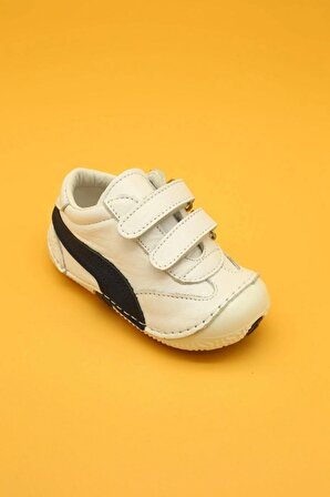 Unisex Bebek Beyaz Ilk Adım Spor Ayakkabısı