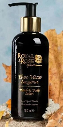 Royal ROSE El Ve Vücut Losyonu Argan Yağı Ve E Vitamini 180 ML