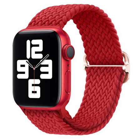 Polham Apple Watch 1/2/3/4/5/6/7/8 İçin 42-44-45MM Uyumlu Japon Tokalı Elastik Kayış Kordon