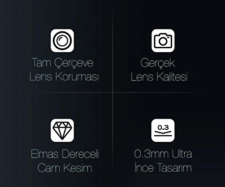 Baseus 2 Adet Set 0.3MM iPhone 13 Pro, 13 Pro Max Ful Kaplama Kamera Koruyucu, Çizilmez, Toz Tutmaz