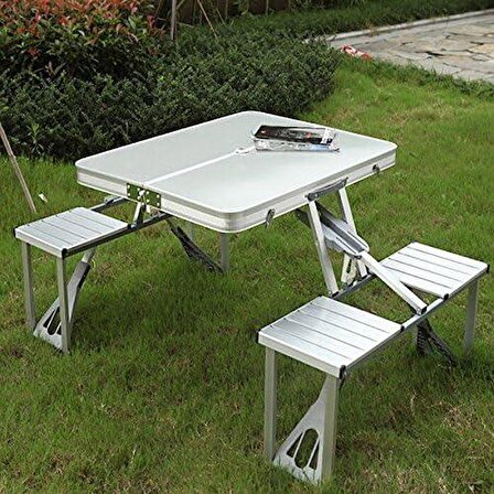 Katlanır Piknik Masası - Taşınabilir Kamp Masası Taşınabilir Piknik Masası Çanta Masa