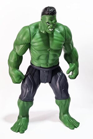 18 cm Eklemli Işıklı Hulk Figür - Avengirs Yeşil Dev Figür - Hulk Karakter Yeşil Dev Adam