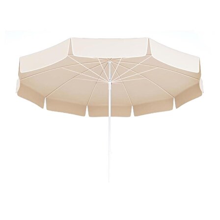 2 Metre Tek Renk Polyester Kumaş Plaj Şemsiyesi - 2 Metre Balkon Şemsiyesi - Bahçe Şemsiyesi