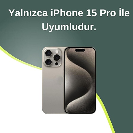 iPhone 15 Pro Uyumlu Lux Işıltılı İnci Charmlı Kalpli Kılıf